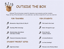Tablet Screenshot of outsidethebox93.org
